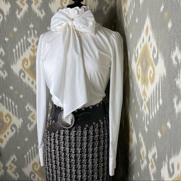 Ralph Lauren Collection | Fall 2004 Made-in-Italy Bouclé Tweed Skirt - Picture 9 of 16